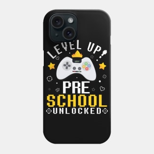 Gamer Fans Students Level Up Preschool Unlocked First Day Of School Phone Case