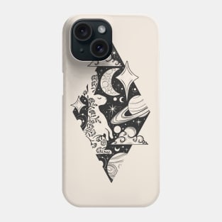 Moon Rabbit Rhombus 2 Phone Case