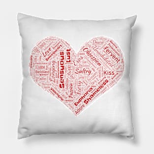 Love word cloud art tee Pillow