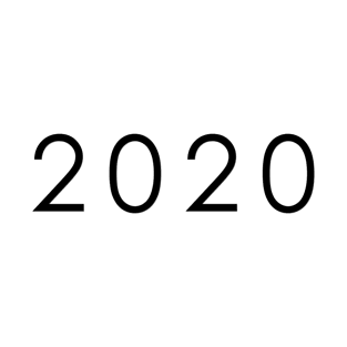 Simple Black / Dark 2020 year T-Shirt