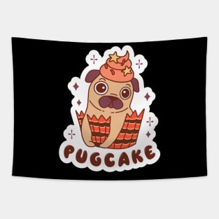 Pug Cake Tapestry