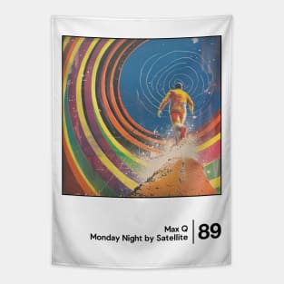 Monday Night By Satellite - Minimal Style Graphic Artwork Design Tapestry