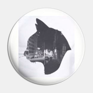 city in the cat Pin