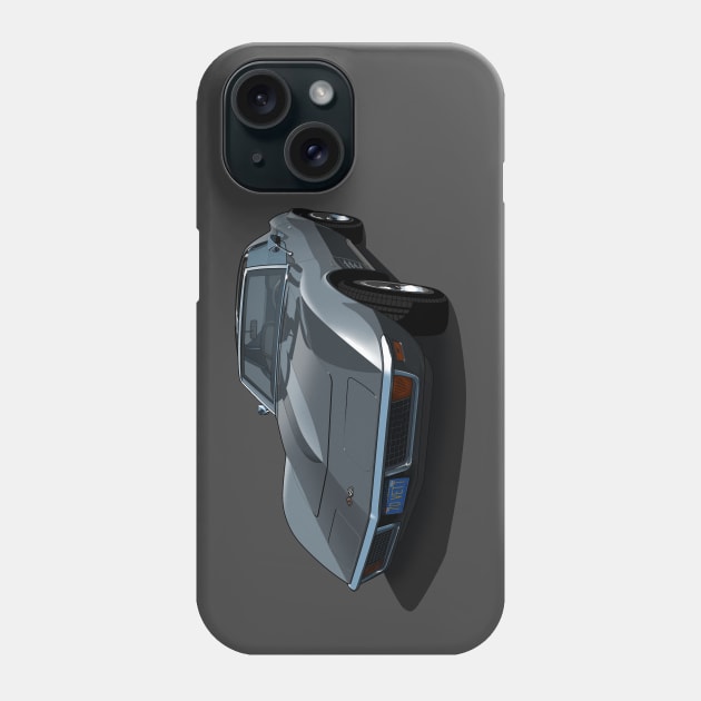 1970 Corvette Stingray in Laguna Gray Phone Case by candcretro