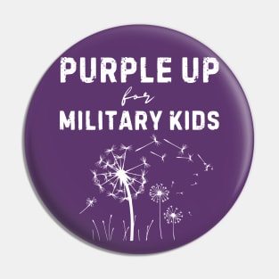 Purple Up for Military Kids - Month of the Military Child Pin