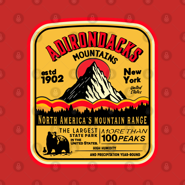 Adirondack Mountains (ADK) Aged Look by Alexander Luminova