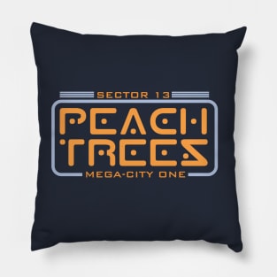 Mega City Peach Trees Pillow