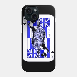 King of Hawai'i Kamehameha (blue) by Hawaii Nei All Day Phone Case