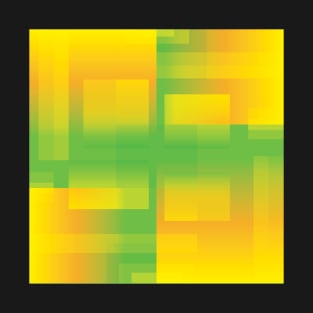 Gold and Green Squares T-Shirt