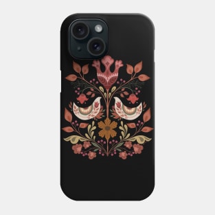 Harvest Harmony: Symmetrical Floral Elegance Phone Case