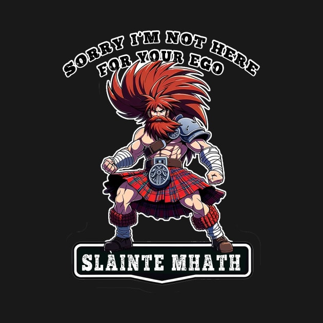 Scottish Warrior Fitness T-Shirt - Gaelic Fighter Tee - Slàinte Mhath - Motivational Gym Wear - Highland Strength - Athletic Apparel by Insaneluck