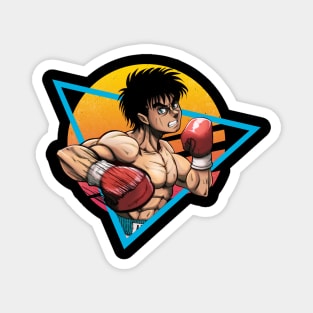 Retro Kamogawa Boxing Gym Art Character Magnet