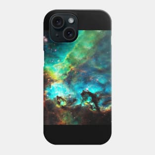 Hubble Unveils Colorful and Turbulent Star-Birth Region on 100 000th Orbit Milestone Phone Case