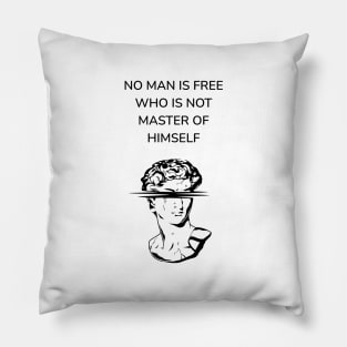 Stoic Philosophy Quote Pillow