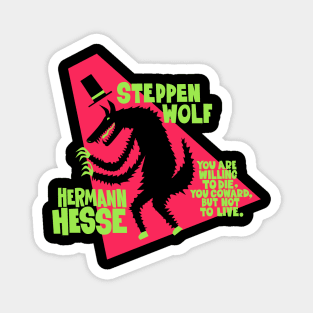 Hermann Hesse - Steppenwolf Illustration Magnet