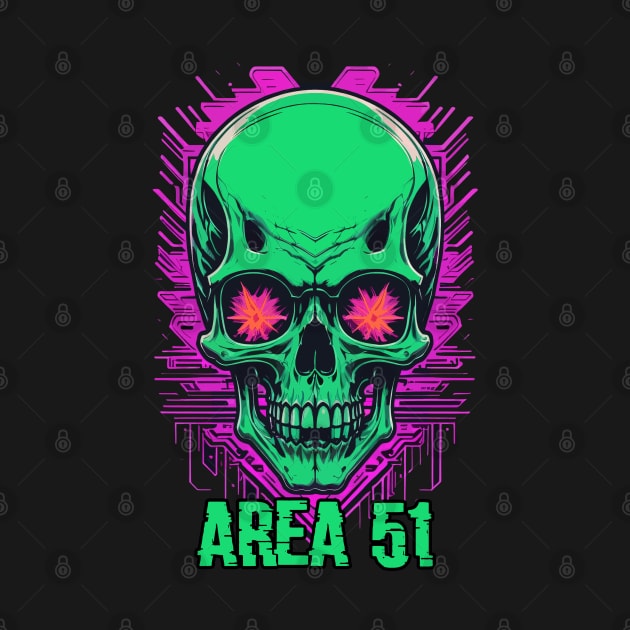 Area 51 Skull by DeathAnarchy