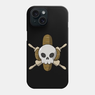 Bakers crew Jolly Roger pirate flag (no caption) Phone Case