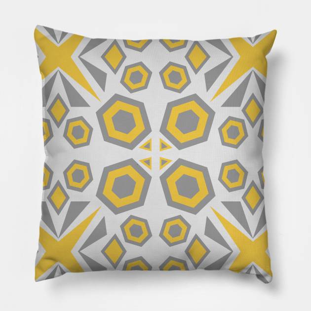 Damask geometry Pillow by Eskimos