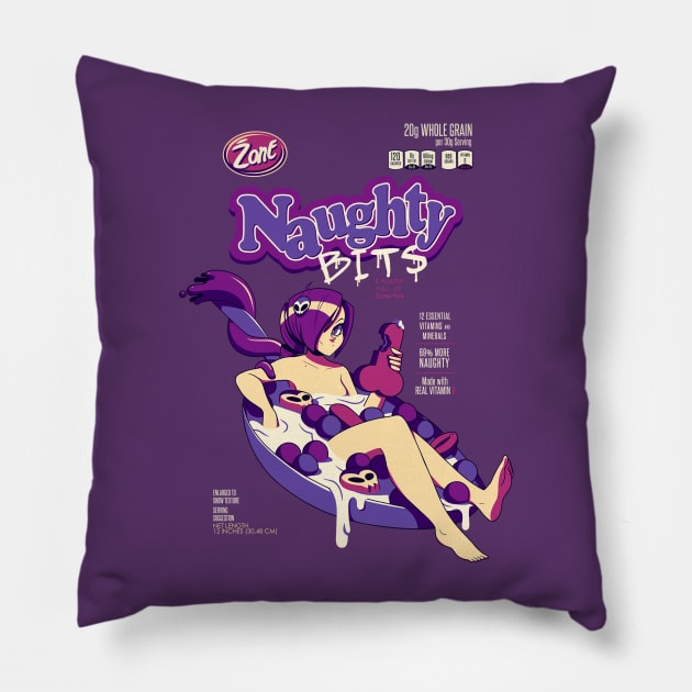 Naughty Bits Pillow by otakostudio