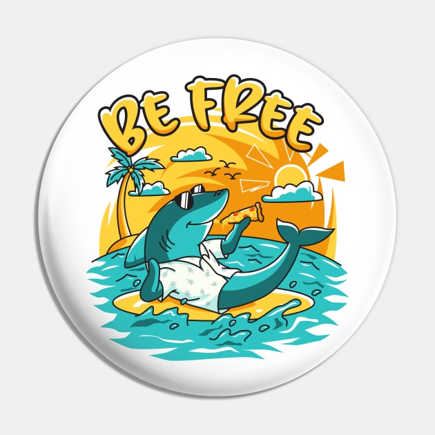 Surf | Shark free Pin by ogdsg