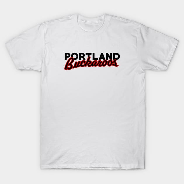 LocalZonly Defunct - Portland Buckaroos Hockey T-Shirt