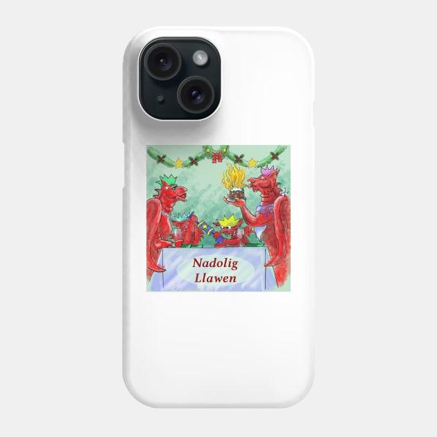 NADOLIG LLAWEN (JOLLY YULE) Phone Case by MarniD9