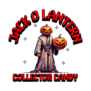 pixel art jack o lantern halloween T-Shirt