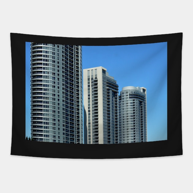 Three Condos Tapestry by LaurieMinor