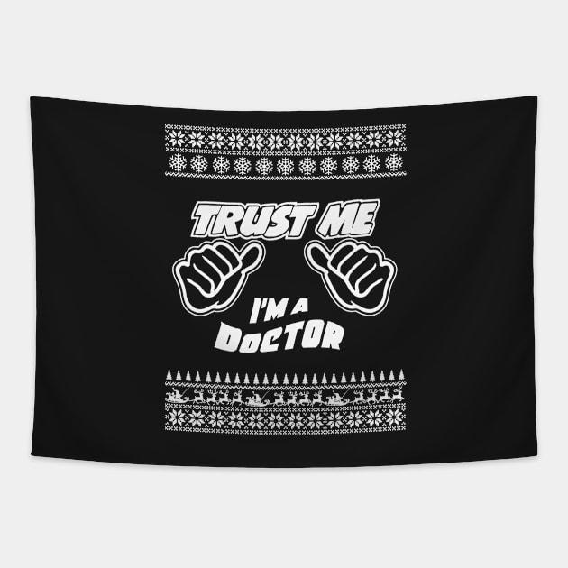 Trust Me, I’m a DOCTOR – Merry Christmas Tapestry by irenaalison