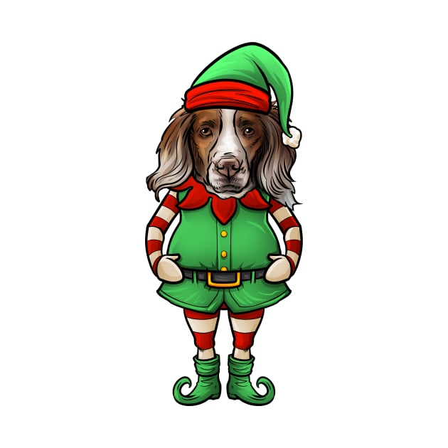 Brittany Spaniel Christmas Elf by whyitsme