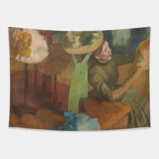 The Millinery Shop by Edgar Degas Tapestry