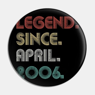 17 Years Old Vintage Legend Since April 2006 17th Pin