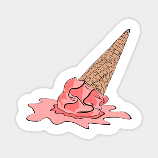 dropped ice cream Magnet