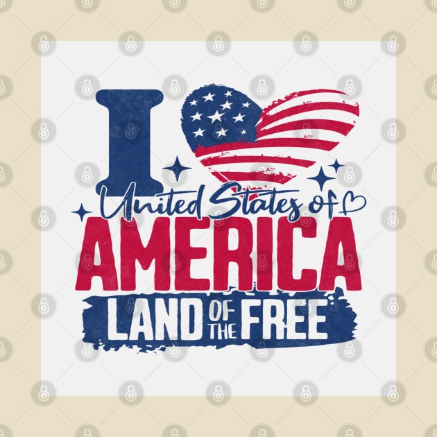 I love Ameriaca by Graphicsstudio