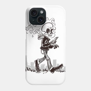 Flame skull guy Phone Case