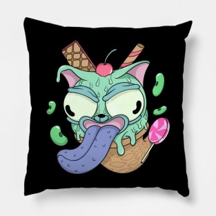 zombie ice cream Pillow