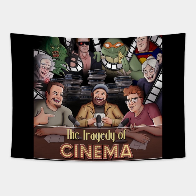 The Tragedy of Cinema, trio edition Tapestry by The Tragedy of Cinema