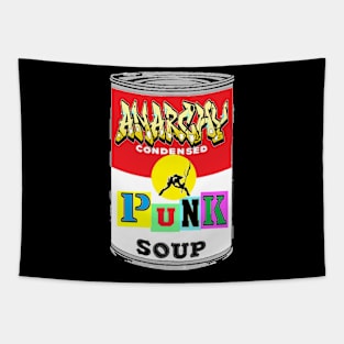 Punk Soup Pop Art Retro Art by LowEndGraphics Tapestry