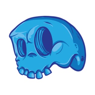 Head Skull Blue T-Shirt