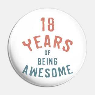 18th birthday gift Pin