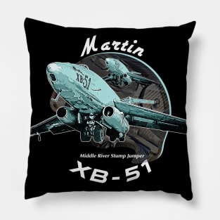 Martin XB-51 Bomber plane Pillow