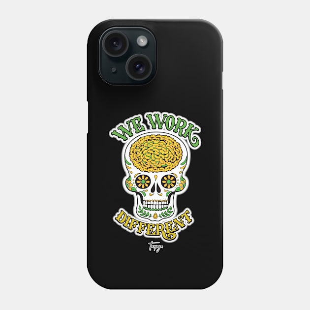 Euphyllia Ancora LPS Coral Skull Phone Case by Tropyx