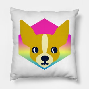 Chihuahua Rainbow Dog Owner Pride Vintage Funny Chihuahua Pillow