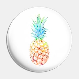 Pineapple in Rainbow Pin