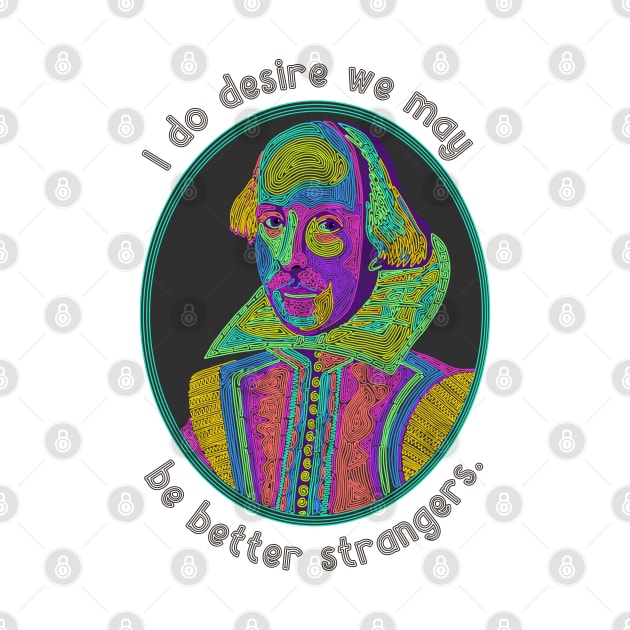 William Shakespeare Portrait and Quote by Slightly Unhinged