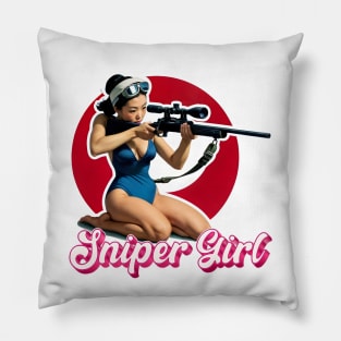 Sniper Girl Pillow