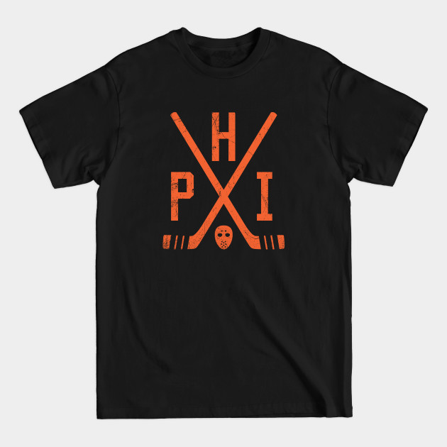 Disover PHI Retro Sticks - Black - Philadelphia - T-Shirt