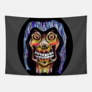 Psychedelic Grinning Grim Reaper #2 Tapestry