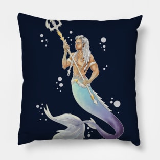 Principe protector del Mar (Mermaid and Triton) Pillow