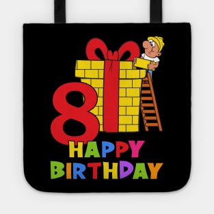 8th Birthday Party 8 Year Old Eight Years Tote